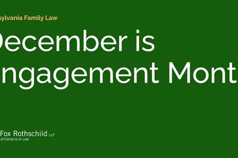 December is Engagement Month