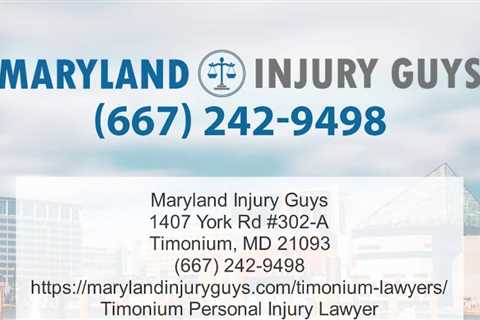 Personal Injury Lawyer Towson, MD