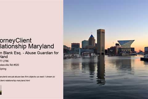 AttorneyClient Relationship Maryland