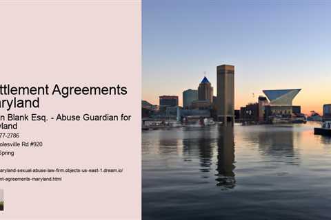 Settlement Agreements Maryland