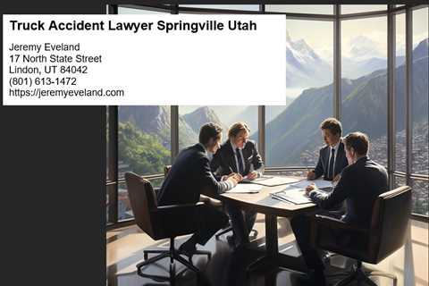 Truck Accident Lawyer Springville Utah