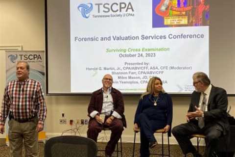 Mason Presents @ TSCPA Forensic & Valuation Services Conference 2023