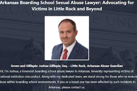 Doctor Abuse Lawyer Joshua Gillispie Little Rock, AR - Abuse Guardian