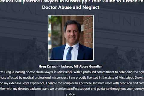 Doctor Abuse Lawyer Greg Zarzaur Jackson, MS - Abuse Guardian