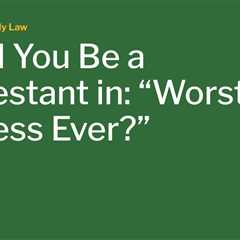 Could You Be a Contestant in: “Worst Witness Ever?”