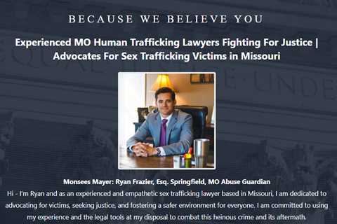 Sex Trafficking Lawyer Ryan Frazier Kansas City, MO - Abuse Guardian