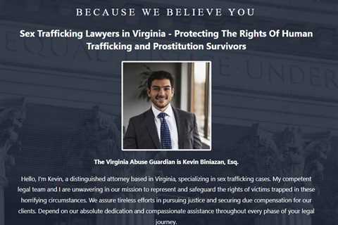 Sex Trafficking Lawyer Kevin Biniazan Virginia