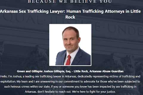 Sex Trafficking Lawyer Joshua Gillispie Arkansas - Abuse Guardian