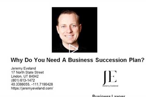 Why Do You Need A Business Succession Plan?