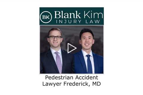 Pedestrian Accident Lawyer Frederick, MD - Blank Kim Injury Law