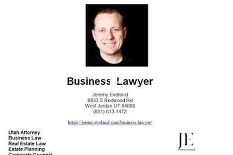 Ogden UT Business Lawyer