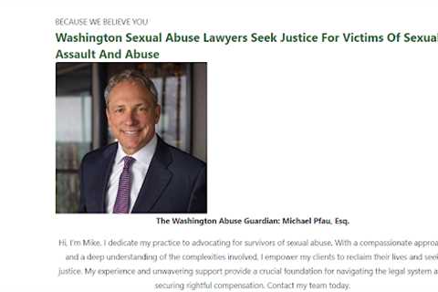 Sexual Assault Lawyer Mike Pfau Washington - Abuse Guardian