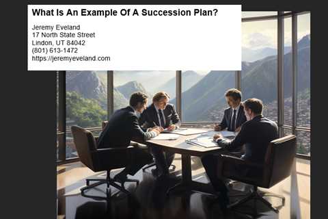 What Is An Example Of A Succession Plan?