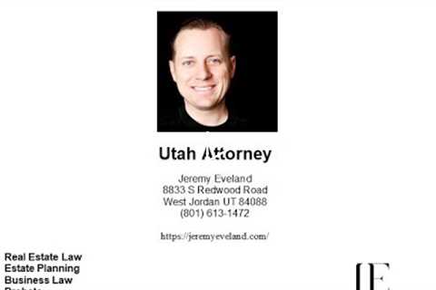 Business Lawyer Salt Lake City UT 84199 - Jeremy Eveland