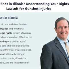 Can I sue for being shot in Illinois · Wednesday, May 7 📸
