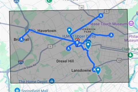 Truck accident lawyer Delaware County PA - Google My Maps
