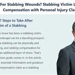 Can I sue for being stabbed in Georgia - Michael Haggard