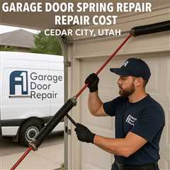 Garage Door Spring Repair Cost Cedar City Utah