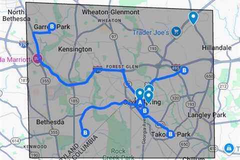 Bicycle Accident Lawsuits Silver Spring, MD - Google My Maps