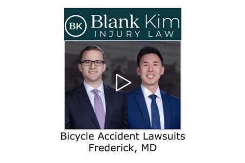 Bicycle Accident Lawsuits Frederick, MD - Blank Kim Injury Law