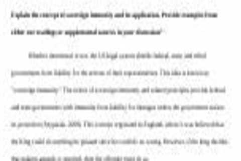Understanding Sovereign Immunity and Its Impact on Liability Defense for Government Entities